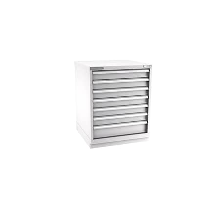 Champion Tool Storage Modular Drawer Cabinet, 7 Drawer, Light Gray, Steel, 28 in W x 28-1/2 in D x 36 in H S15000701ILCFTB-LG